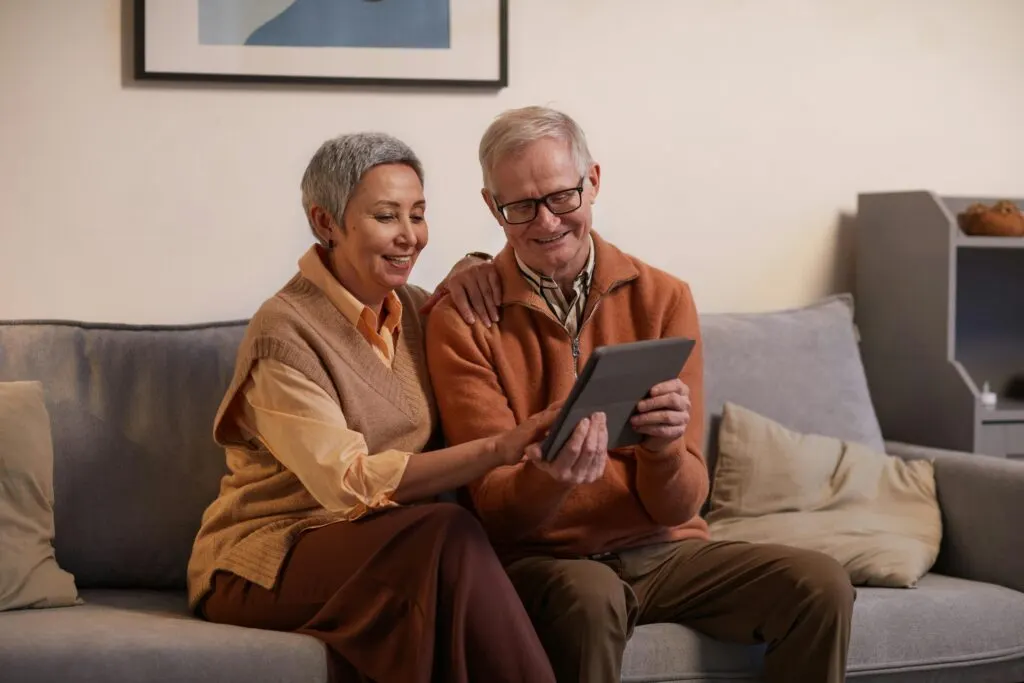 Homeowners talking through the sale of a Maryland property